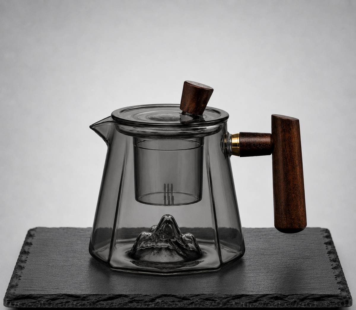 Mountain Teapot Set with 450ml glass teapot and two 150ml cups
